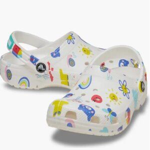 Crocs Kids' Classic Doodle Print Clog